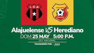 LDA Alajuelense empató 0-0 ante Herediano por la ida de la Gran Final del Torneo Clausura 2025 de Costa Rica