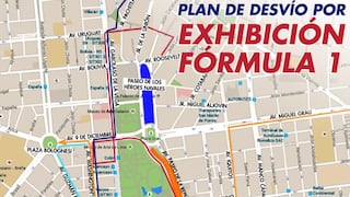 Centro de Lima: este domingo cierran calles por exhibición F1