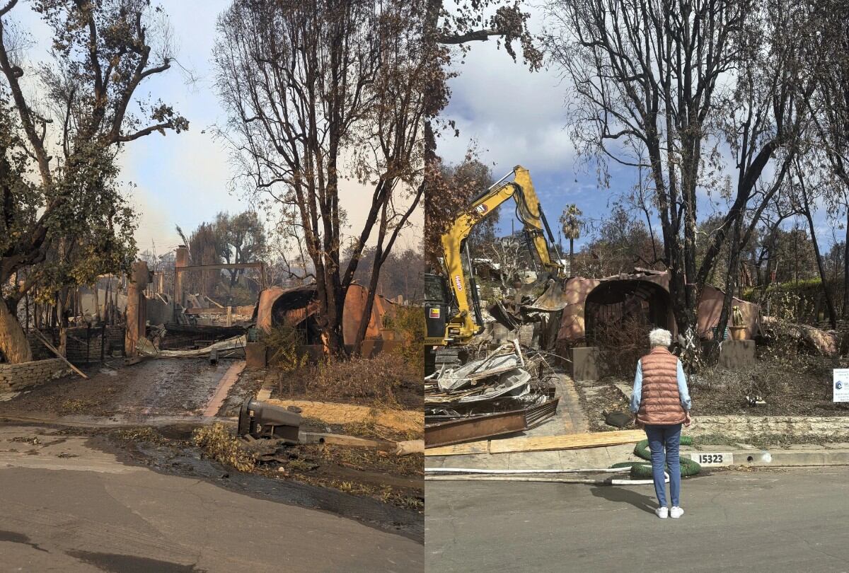 Katherine Kiefer, de 82 años, perdió su casa tras los incendios forestales en Los Ángeles. | Crédito: Carolyn Kiefer vía AP