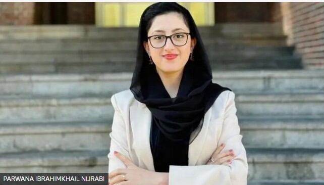 A Parwana Ibrahimkhail Nijrabi la metieron presa tras protestar contra los talibanes. (PARWANA IBRAHIMKHAIL NIJRABI).