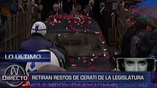 Gustavo Cerati: sus restos son trasladados a su última morada