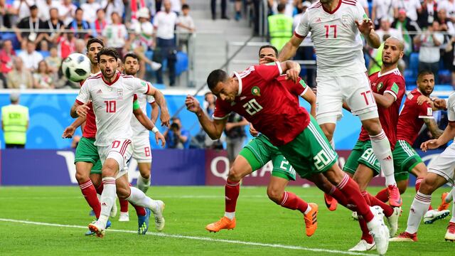 Marruecos vs. Irán: marroquí Bouhaddouz hizo el primer autogol del Mundial Rusia 2018