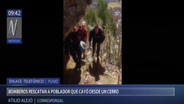 Puno: joven queda atrapado en bosque de cactus [VIDEO]