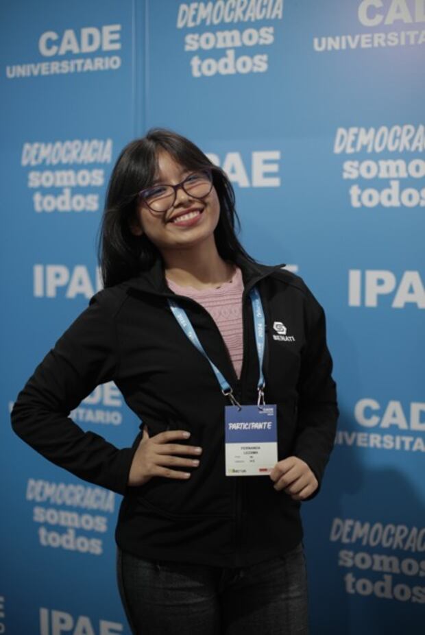 Fernanda Lezama, alumna de mecatrónica industrial en Senati en Lima (foto: Anthony Niño de Guzmán).