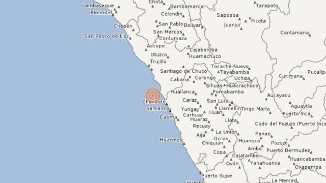 Áncash: sismo de magnitud 4.1 se sintió hoy en Chimbote
