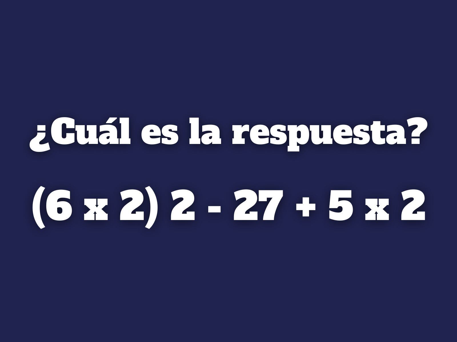 Reto matemático: Tienes un intento para solucionar este problema numérico. ¿Podrás lograrlo? (Creación: Mag)