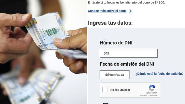 ¿Cómo saber si soy beneficiario del Bono 600? Consulta aquí en Link oficial