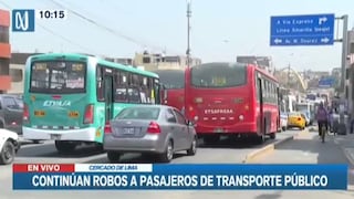 Cercado de Lima: reportan robos en manada al interior de buses de transporte público | VIDEO