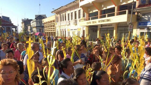 Fieles celebraron Domingo de Ramos en Iquitos [FOTOS]