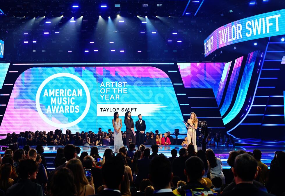 Taylor Swift, una de las ganadoras históricas de los American Music Awards, en la gala del 2022.