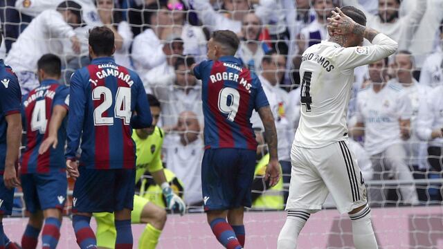 Real Madrid perdió 2-1 ante Levante en el Santiago Bernabéu por la Liga española | VIDEO
