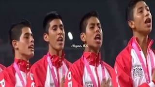 Orgullo y emoción: así cantó Perú el himno tras ganar el oro