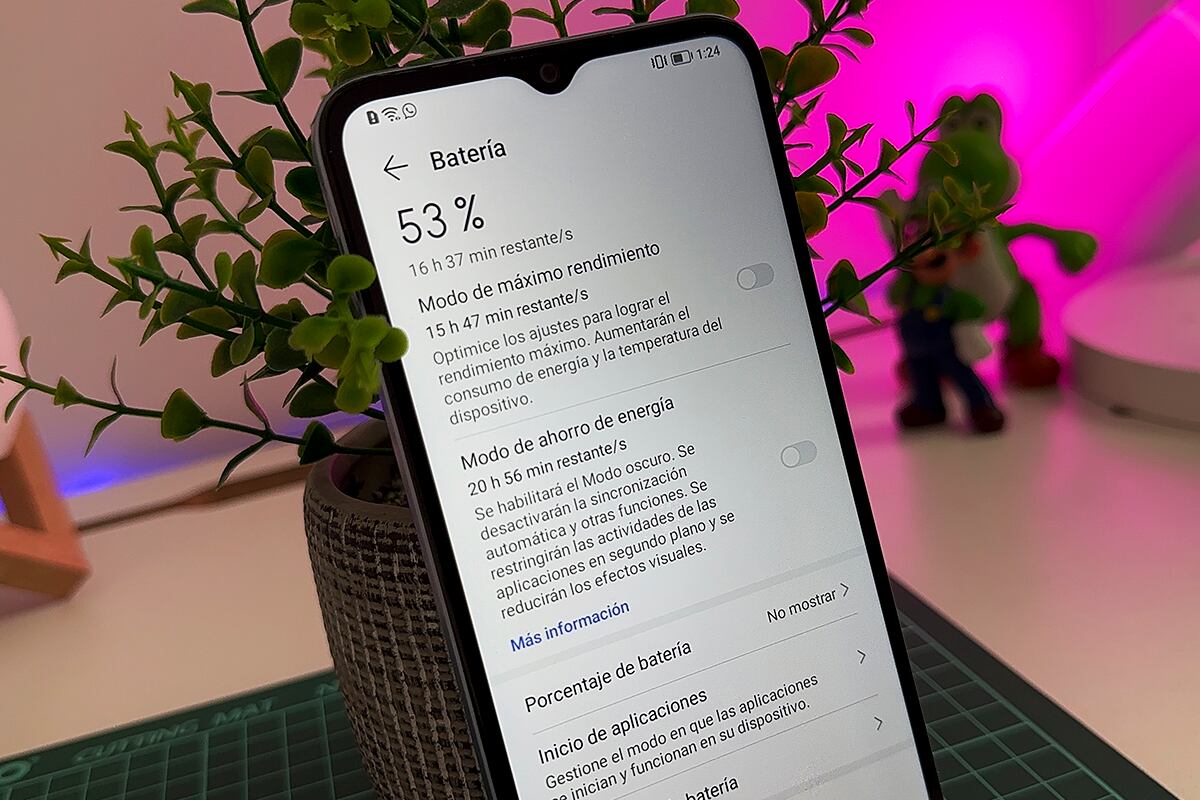 El Honor X6s cuenta con 5000 mAh de batería y puede durar alrededor del día y medio. (Foto: MAG - Rommel Yupanqui)