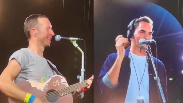 Federer toca junto a Coldplay durante concierto en Zúrich | VIDEO VIRAL