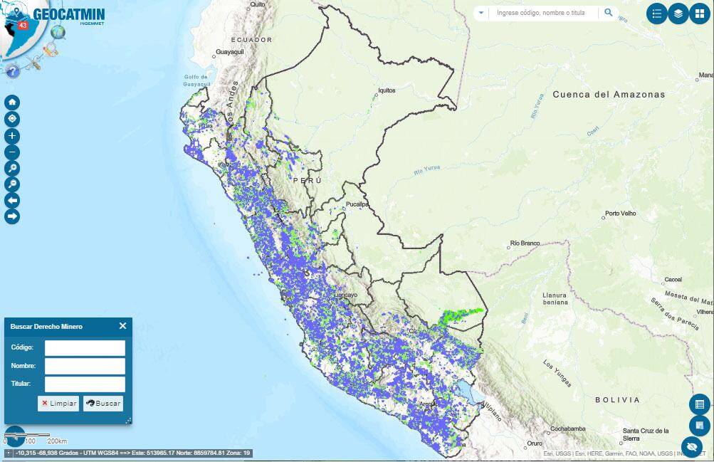 El catastro minero es la médula ósea del sector minero. Hasta mediados del 2023 registraba 47,112 derechos mineros vigentes que ocupan 18.97 millones de hectáreas.