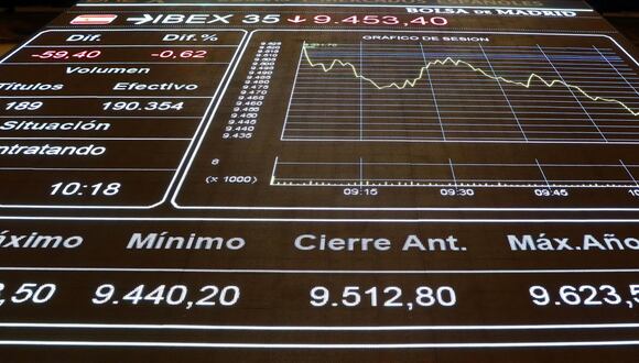 Esta es una imagen referencial de la Bolsa de Madrid | Foto: EFE / Archivo
