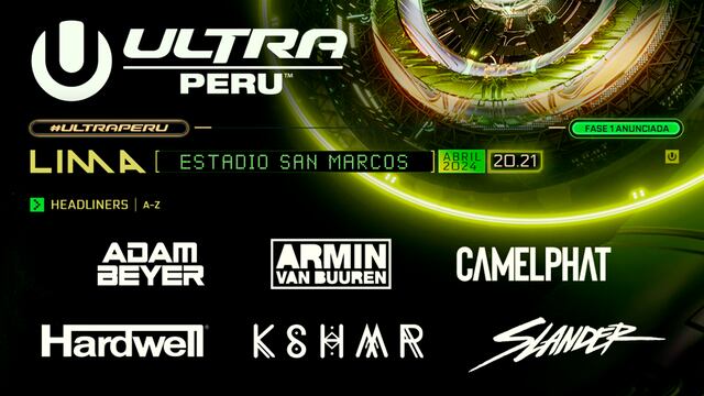 ULTRA Peru revela el line-up de la Fase 1 para la edición 2024