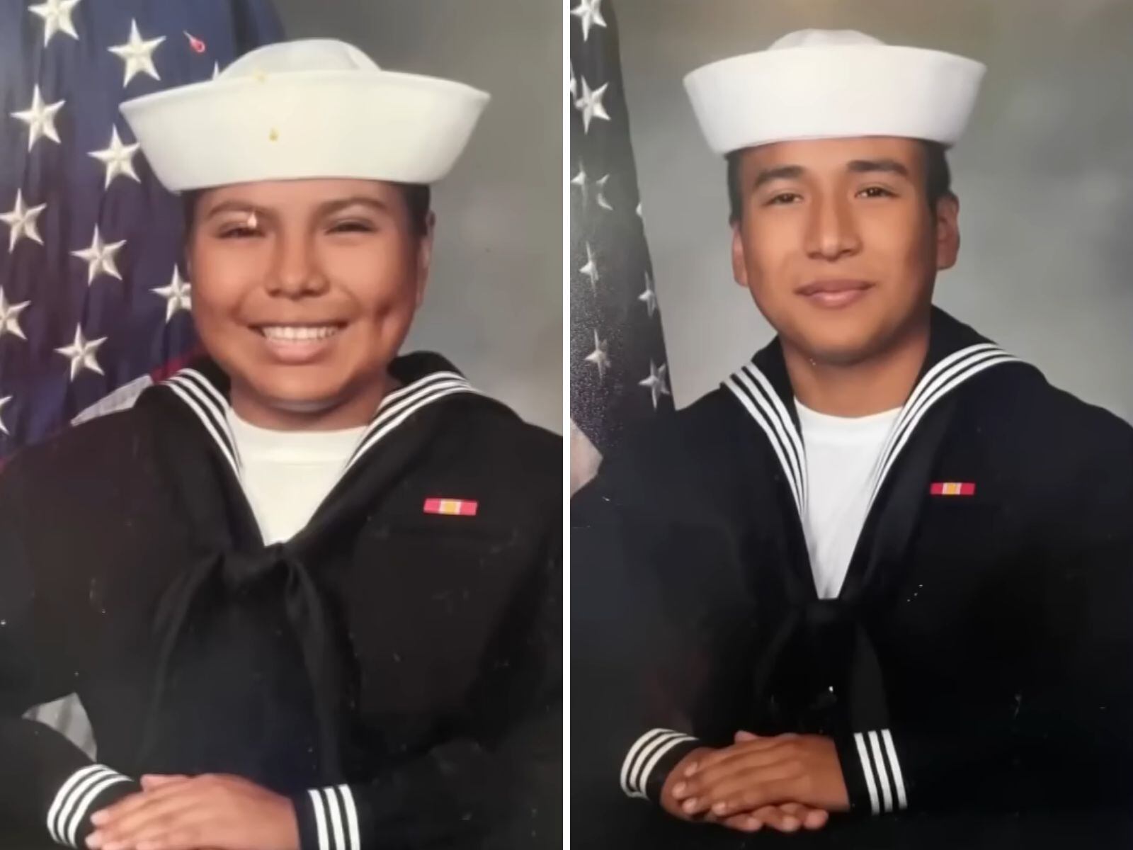 Sus hijos Jennifer y Antonio Barrón pertenecen a la Marina de Estados Unidos. (Crédito: Noticias Telemundo / YouTube)