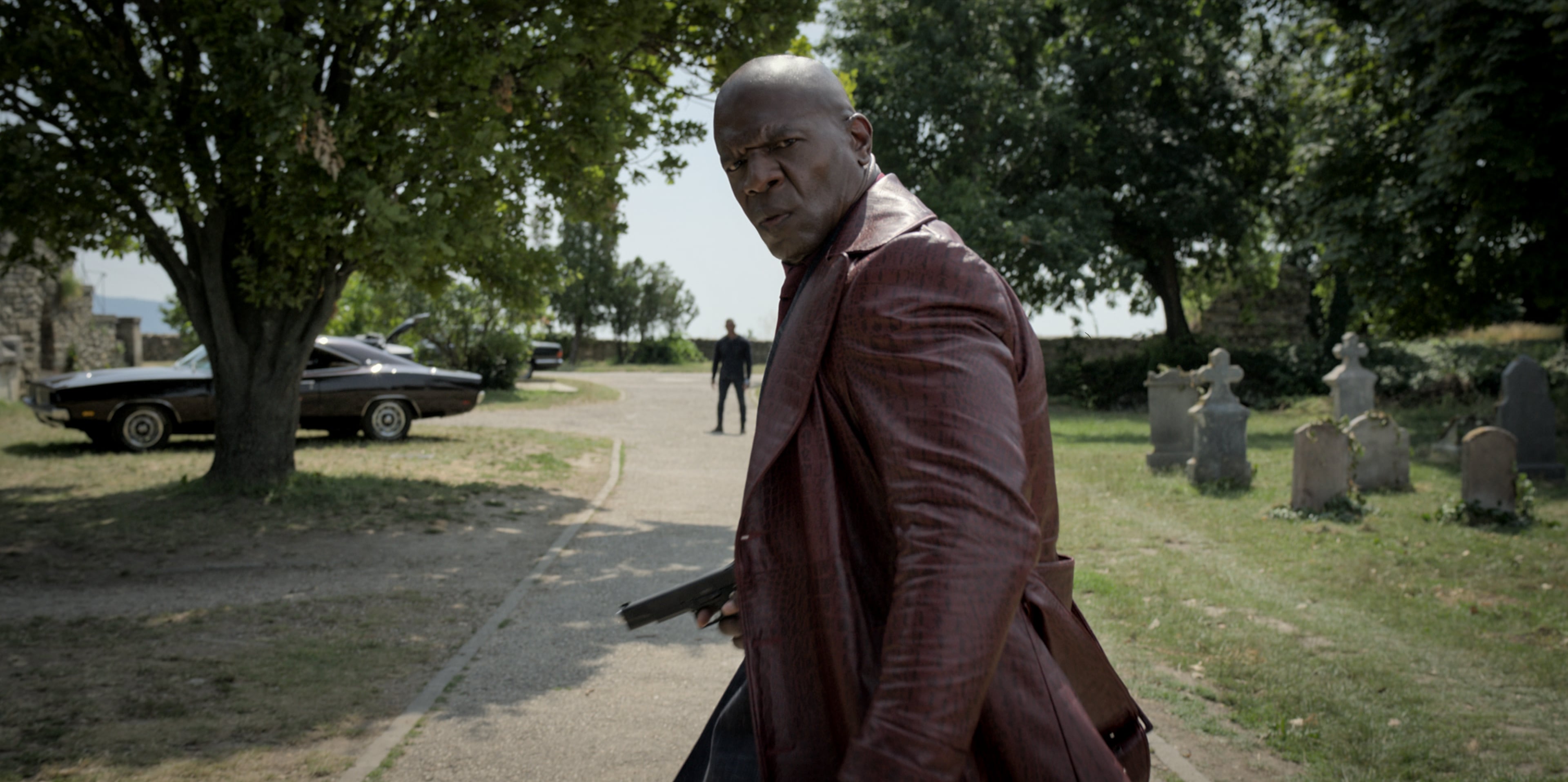 Terry Crews como Lovedahl Gasevich en una escena de la película "Juego de asesinos" (Foto: Top Film Distribution)