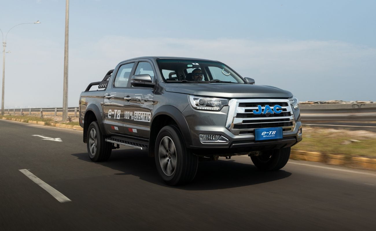 El e-T8 es uno de los cuatro vehículos que JAC presenta en el Perú. (Foto: JAC)