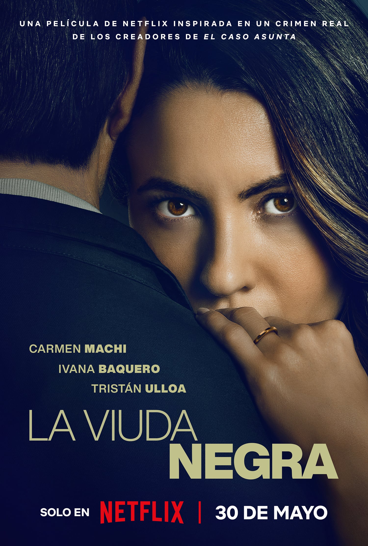 Este es el póster oficial de la película española "La viuda negra" (Foto: Netflix)