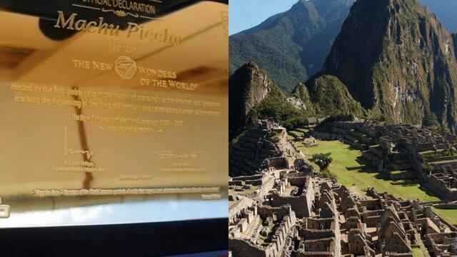 Cusco: aparece placa de oro de Machu Picchu que fue reportada como perdida
