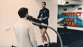 Raúl Jiménez se entrena en el gimnasio y Wolverhampton compartió las primeras imágenes