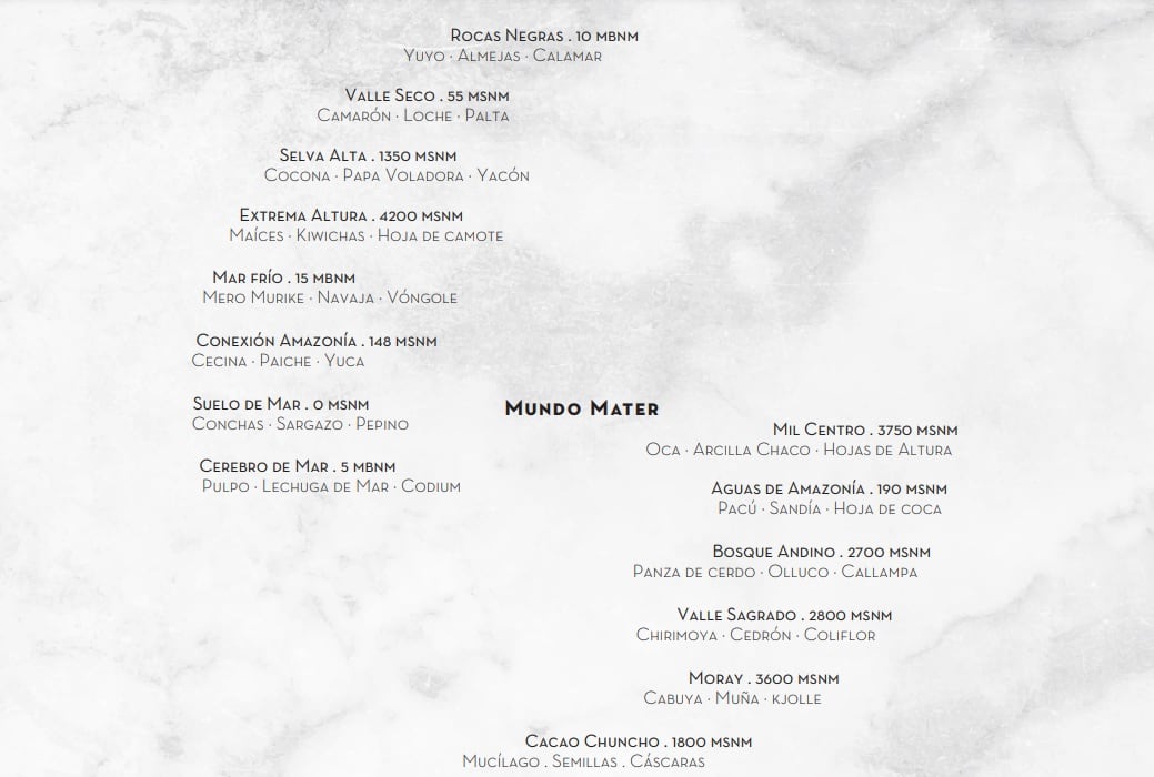 La ruta de Mundo Mater.