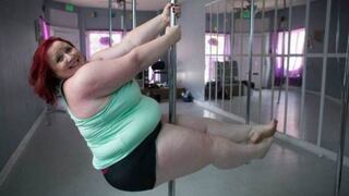 Lulu, la bailarina de pole dance más pesada del mundo
