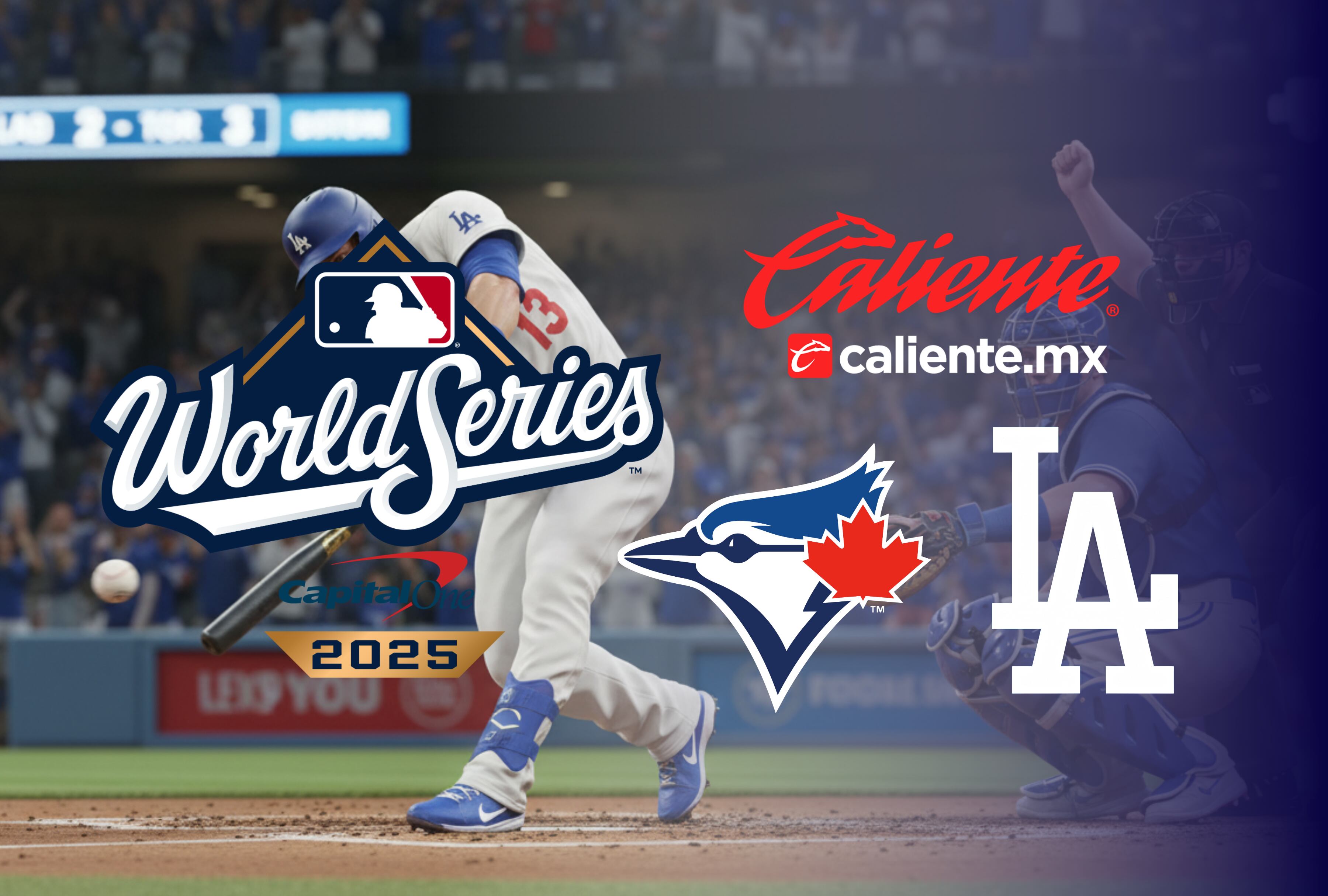 Caliente TV EN VIVO: No te pierdas el decisivo Juego 7 de la Serie Mundial. Te decimos dónde ver Blue Jays vs. Dodgers por MLB TV y en línea desde México. | Crédito: Imagen creada por El Comercio MAG usando la IA de Gemini / Composición GEC