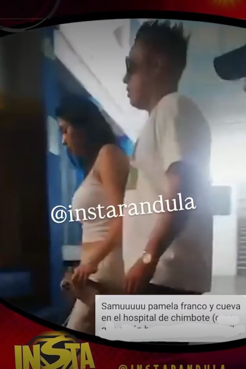 Pamela Franco y Christian Cueva en un hospital de Chimbote | Foto: Instarándula