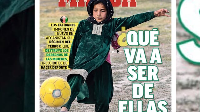 ¿Qué va ser de ellas? La reflexiva portada de Marca sobre el trágico momento que viven las mujeres deportistas en Afganistán