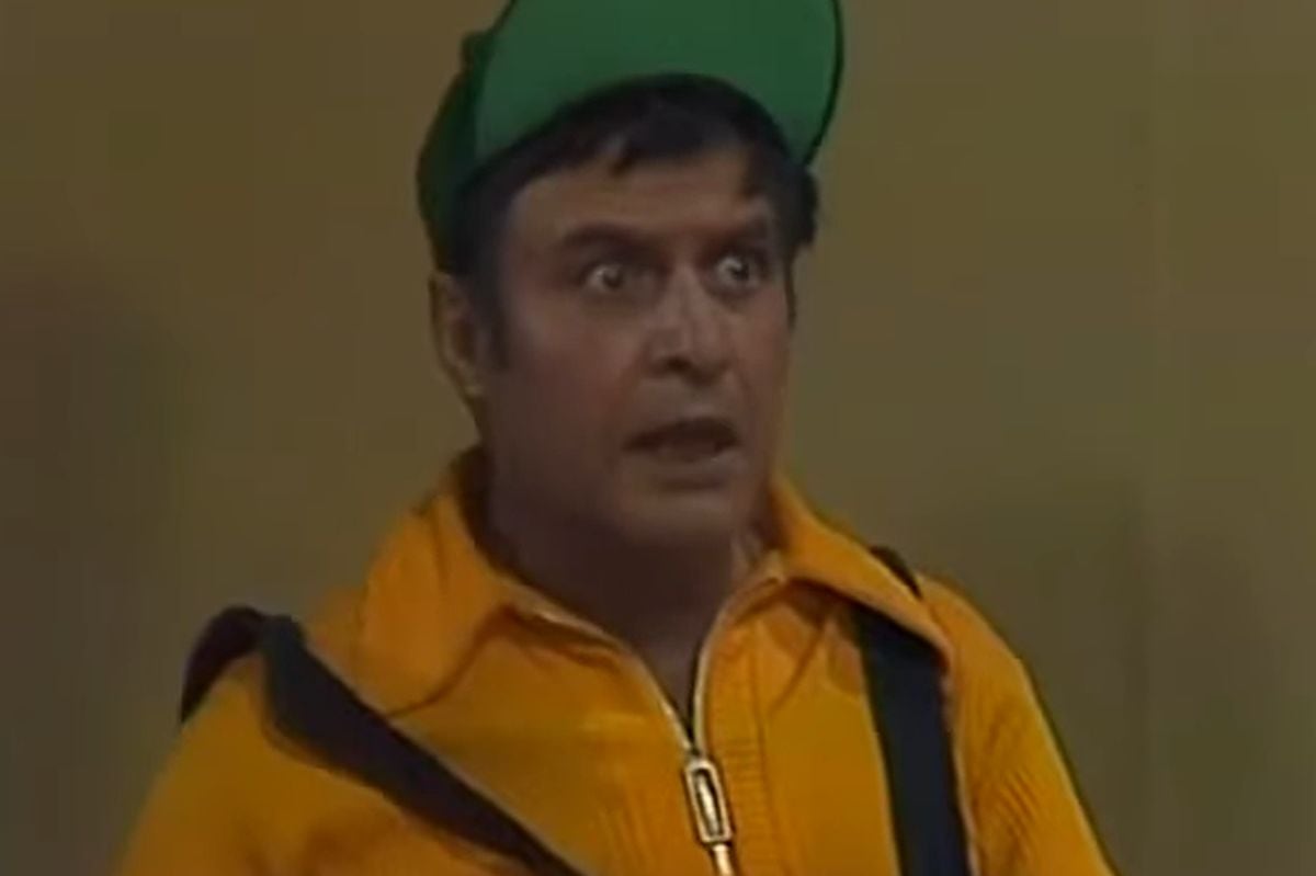 Horacio Gómez Bolaños interpretando a Godínez en una de las escenas en la escuelita de "El Chavo del 8" (Foto: Televisa)