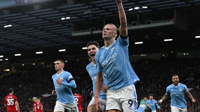 Con doblete de Haaland: Manchester City goleó 3-0 Manchester United Premier League | RESUMEN Y GOLES