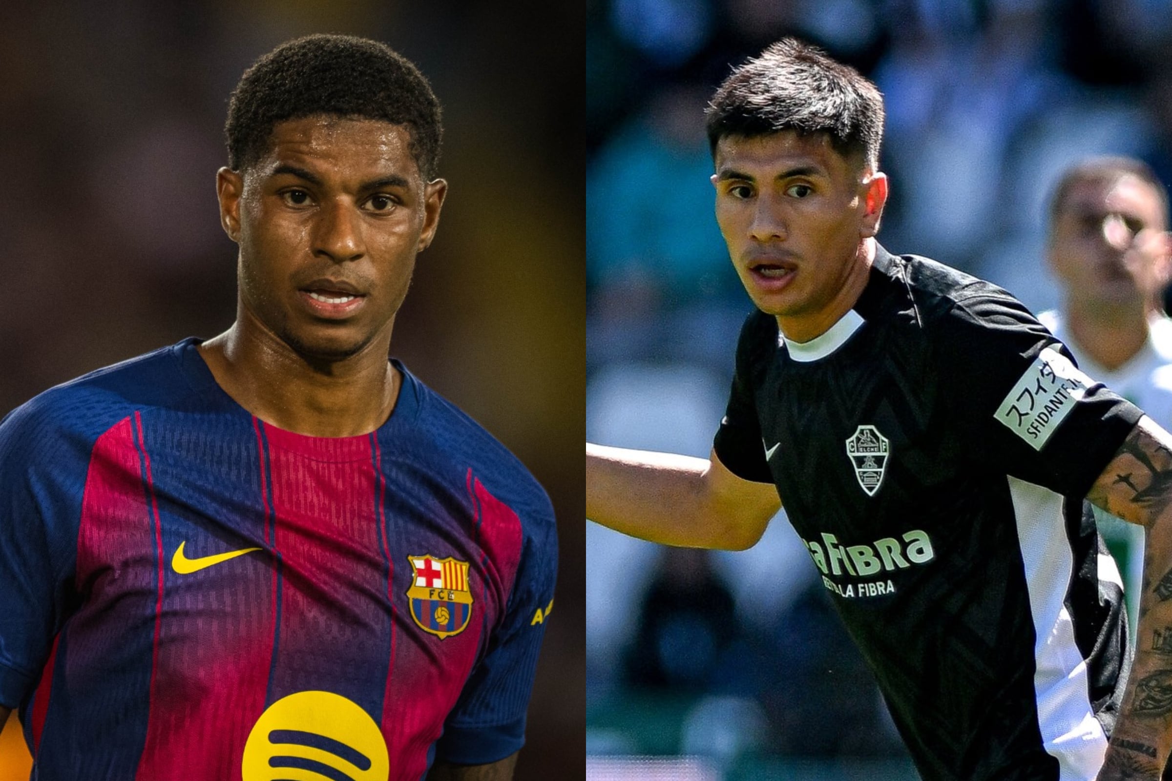 Conoce la hora de inicio y el canal de transmisión para ver Barcelona vs. Elche por la Jornada 11 de LaLiga de España. (Fotos: @fcbarcelona / @elchefc / Composición MAG)