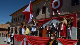 Puno: alcalde provincial de Lampa personifica a don José de San Martín y proclama la Independencia del Perú