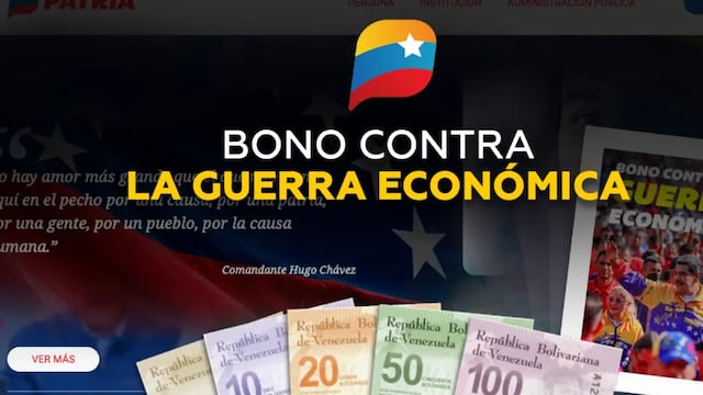 Sistema Patria activa bono “Contra la Guerra Económica” más bonificación: este es el monto