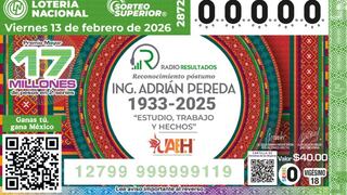 Sorteo Superior del viernes 20 de febrero: números ganadores de la Lotería Nacional