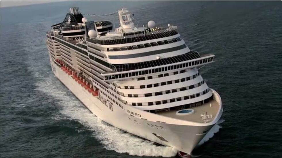 Así es el crucero de Neymar: conoce cómo es el MSC Preziosa que zarpó de Santos