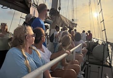 Eclipse total de sol fue seguido incluso desde el mar: buque escuela fue usado como observatorio en el Mediterraneo