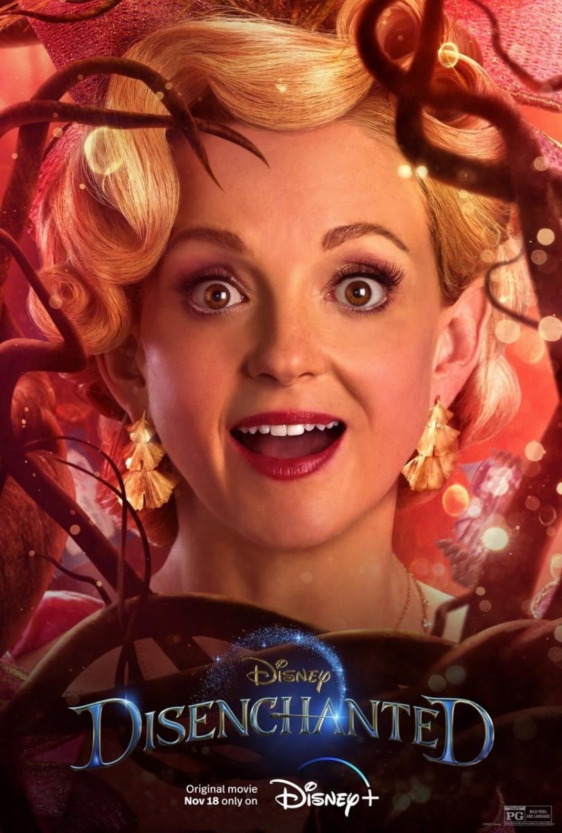 Jayma Mays como Ruby en la película "Desencantada" (Foto: Disney Plus)