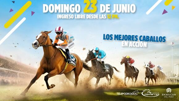 El eventos se realizará este domingo 23 de junio y el ingreso al Hipódromo de Monterrico será totalmente gratis.