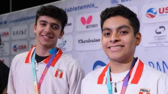 ¡Campeones! Nano Fernández y Adrián Rubiños consiguieron el oro en panamericano juvenil de tenis de mesa