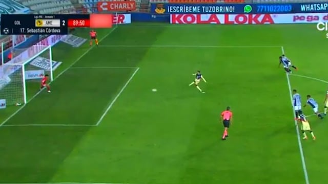 América vs. Pachuca: Córdova anotó el 2-0 de las ‘águilas’ desde el punto penal | VIDEO
