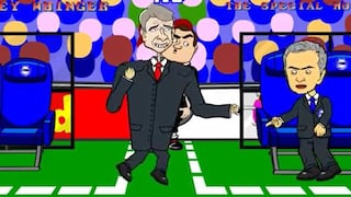 Pelea Wenger vs. Mourinho fue parodiada tipo 'Street Fighter'