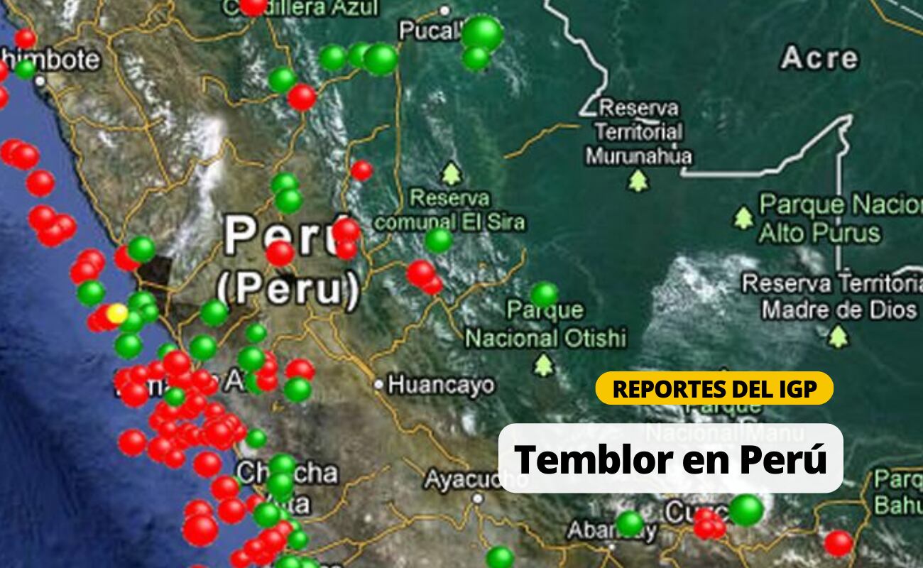 Sismos en Perú hoy, lunes 23 de octubre 2023, vía IGP | Reporte EN VIVO del último temblor, epicentro y magnitud | Foto: Diseño EC