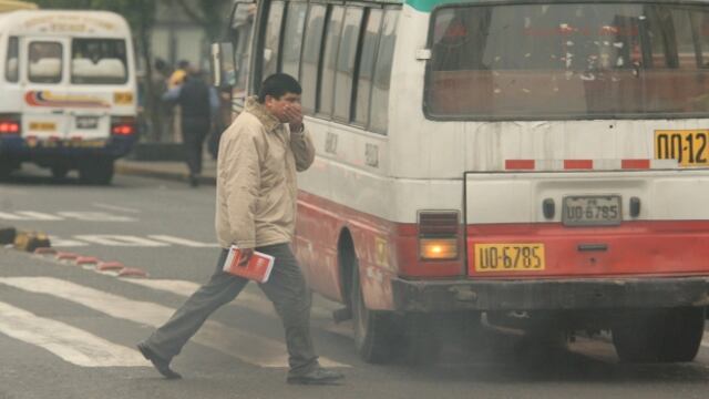 Limeños vivimos en riesgo por excesiva contaminación del aire