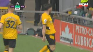 Preocupación en Liverpool: gol de Pedro Neto para el 1-0 de Wolverhampton | VIDEO