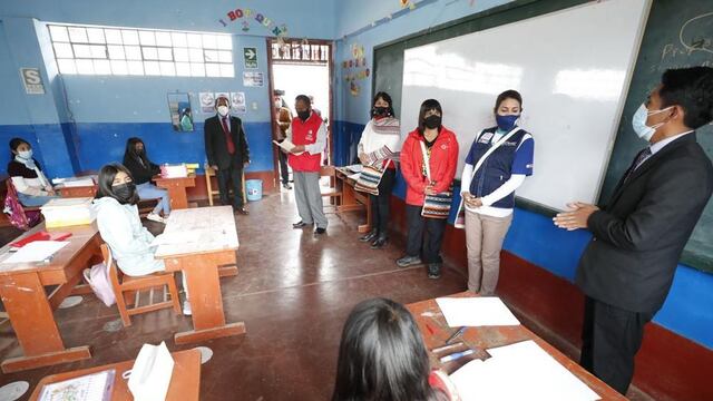 Ayacucho: Ministerio de Cultura supervisó inicio de clases presenciales en colegio Inca Pachacútec