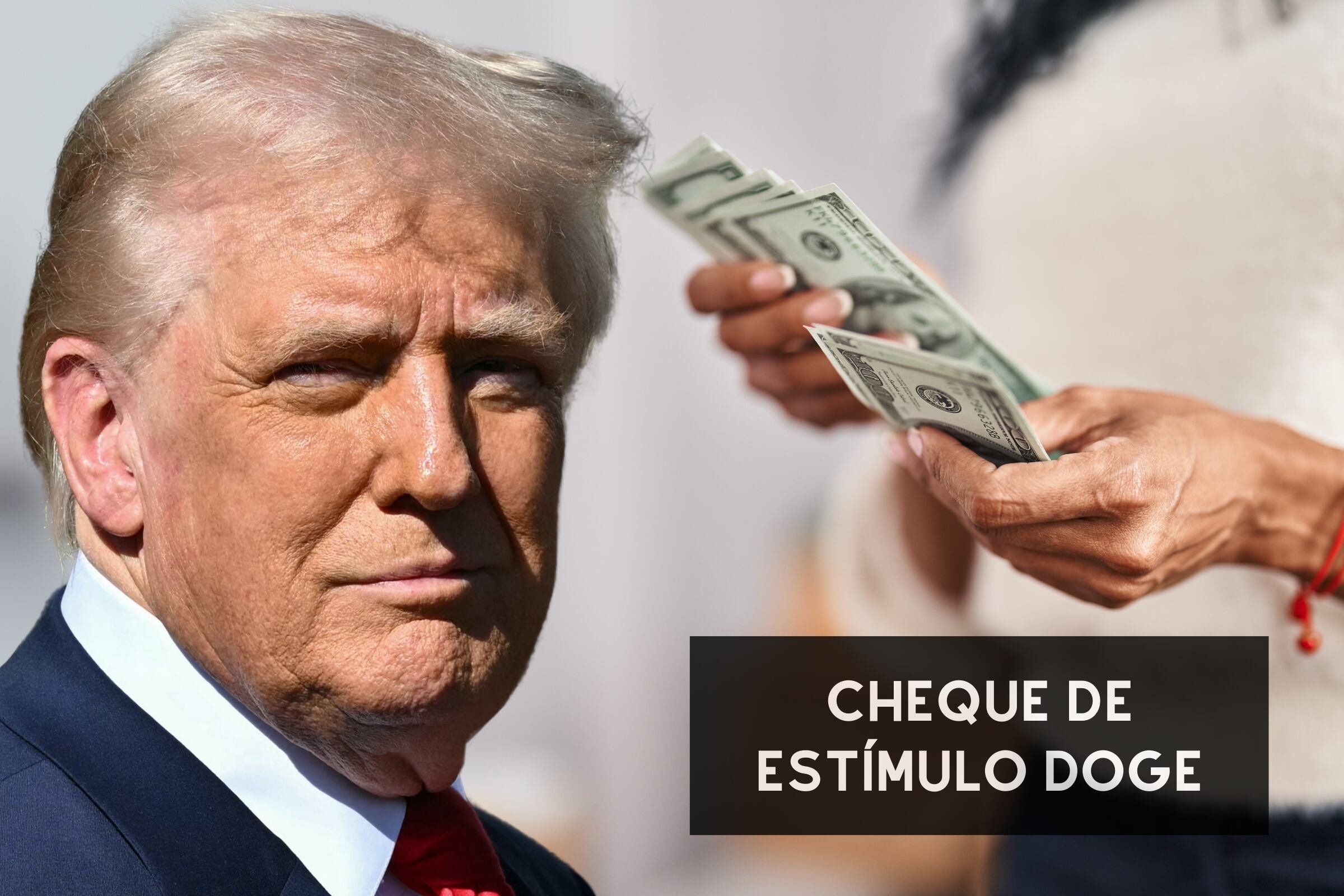 Los ciudadanos de Estados Unidos esperan que se concrete un cheque de estímulo DOGE (Foto: AFP / Freepik)